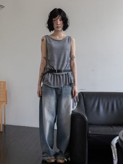 裙擺無袖背心 Tank Top With Skirt