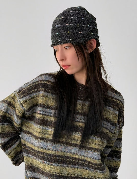 圈圈糖果針織冷帽 Boucle Candy Knit Beanie