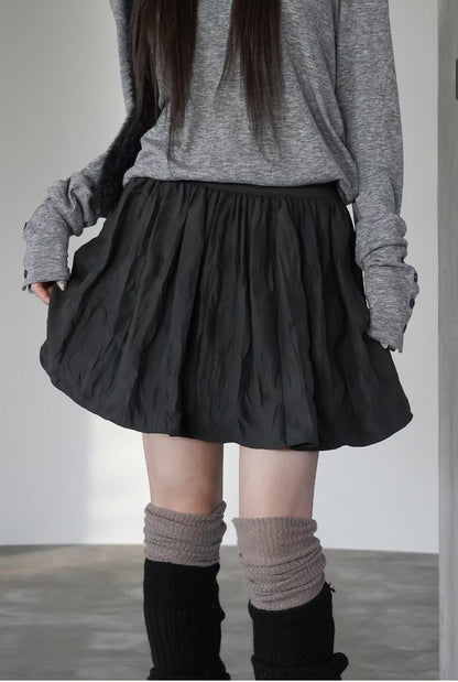 百搭皺皺短裙 Ruched Mini Skirt