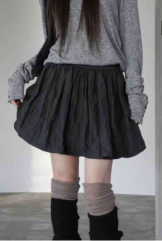 百搭皺皺短裙 Ruched Mini Skirt