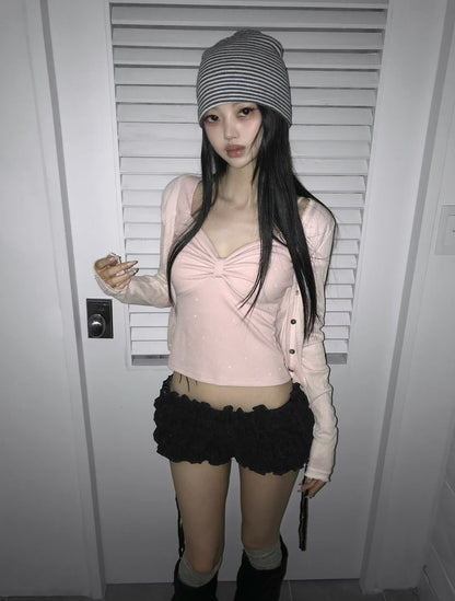 蝴蝶結露肩上衣 Bow Tie Off Shoulder Top