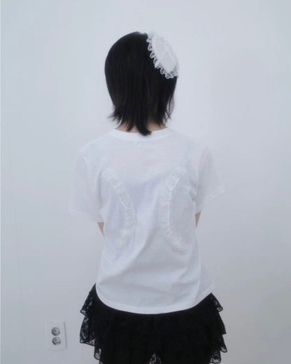 蕾絲翅膀短袖 Lace Wings Short Sleeves