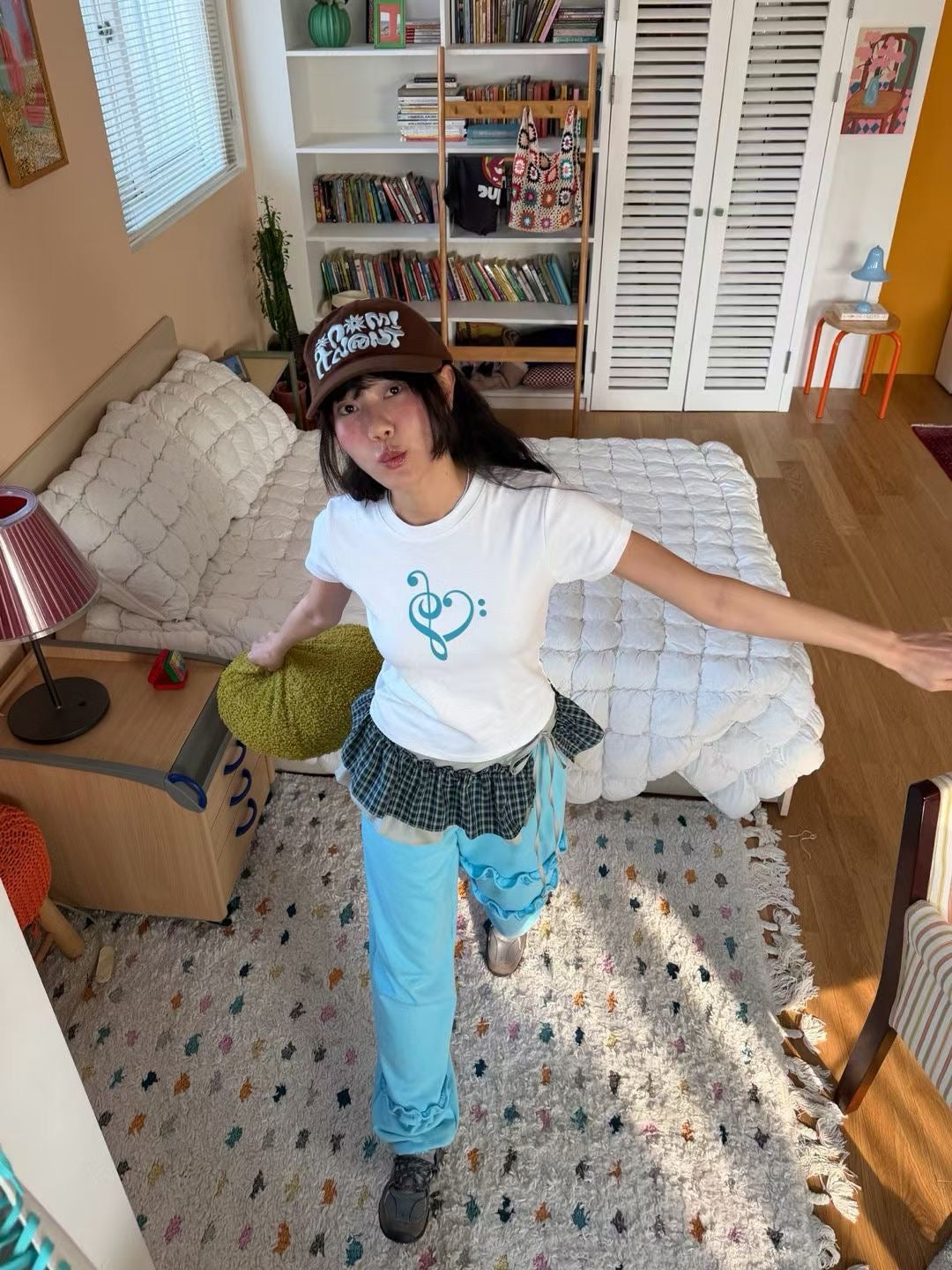 音符短袖上衣 Musical Note Short Sleeve Top