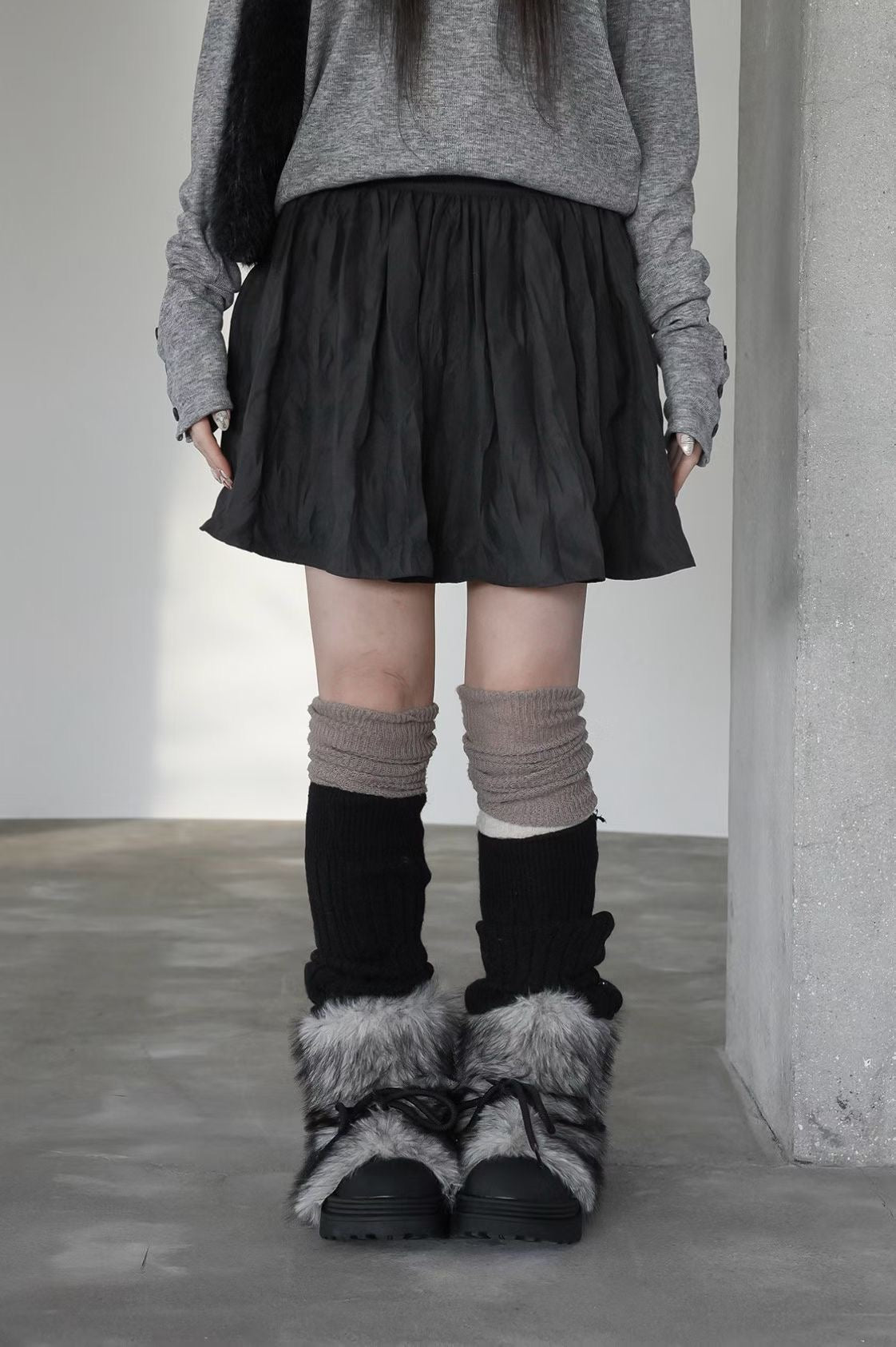百搭皺皺短裙 Ruched Mini Skirt