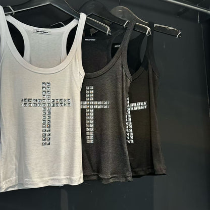 鉚釘十字架吊帶 Rivet Cross Strap Top