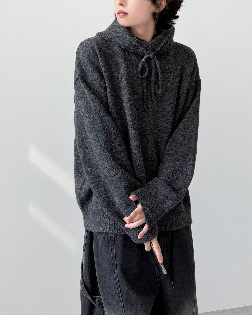 【Unisex】圓領針織毛衣 Crew Neck Knit Sweater