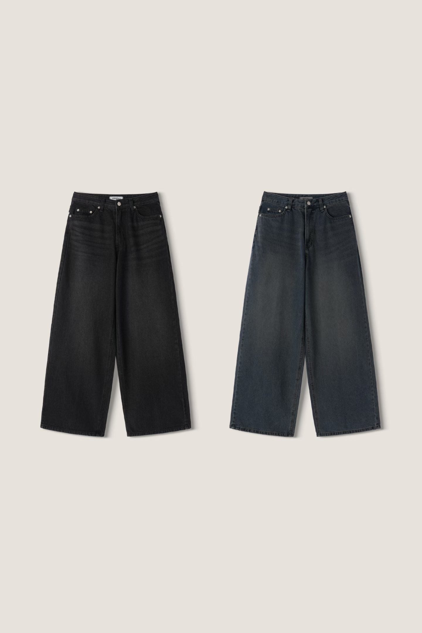 腰帶牛仔直筒褲 Belted Straight Leg Jeans