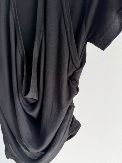 盪領掛頸短袖上衣 Halter Cowl Neck Short Sleeve Top