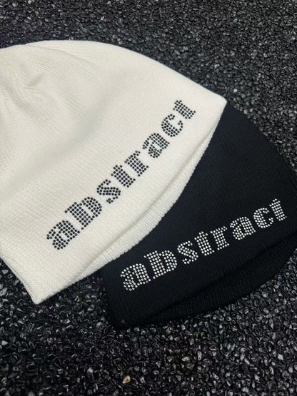 字母印花冷帽 Letter Print Beanie