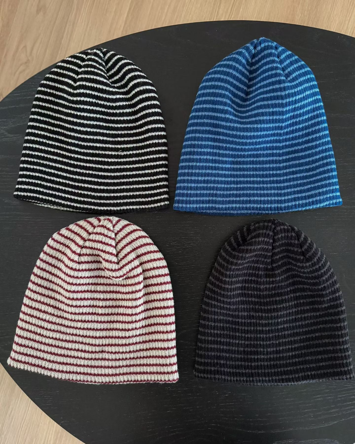 條紋針織冷帽 Striped Knit Beanie