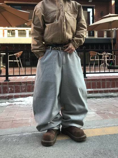 【Unisex】豹紋口袋棉褲 Leopard Print Pocket Cotton Pants