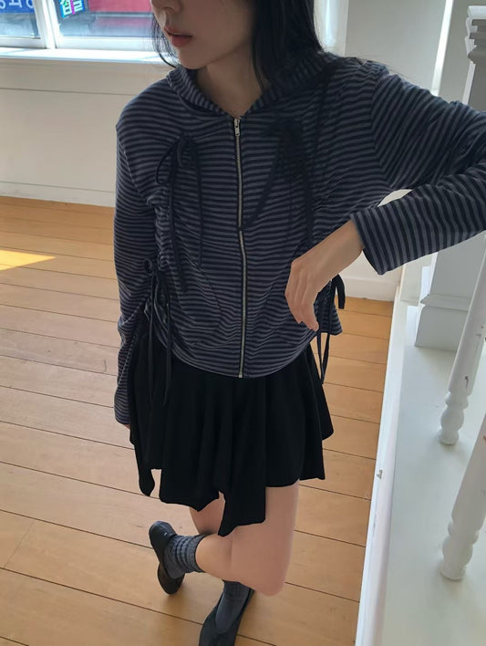 條紋蝴蝶結外套 Striped Bow-Tie Jacket