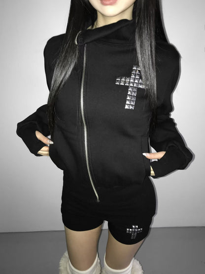 鉚釘十字架外套 Riveted Cross Jacket