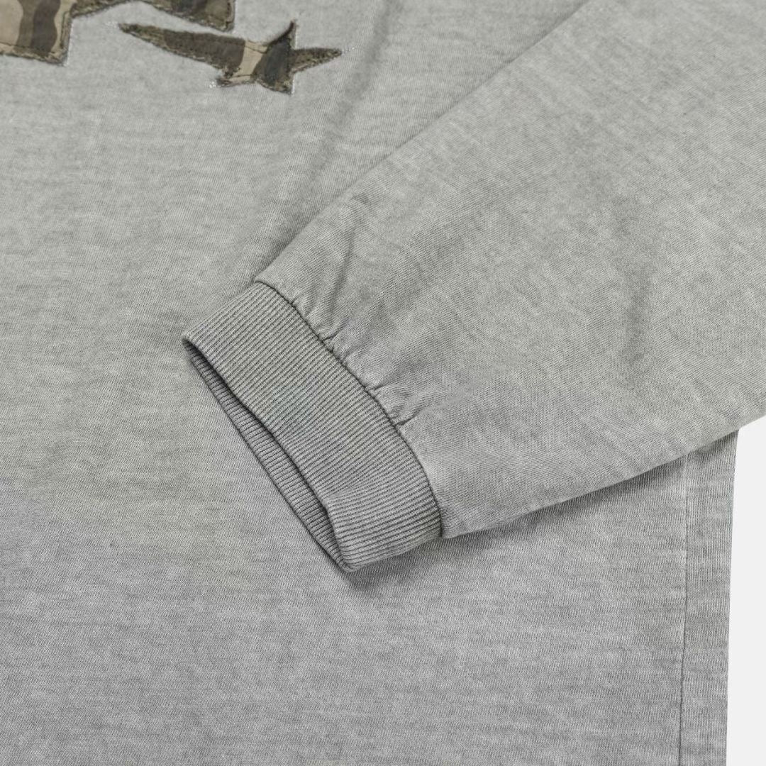 【Unisex】迷彩流星長袖上衣 Shooting Star Camo Long Sleeve Top