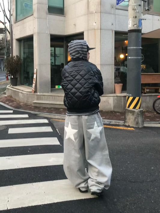 【Unisex】星星彎刀褲 Star Barrel Pants