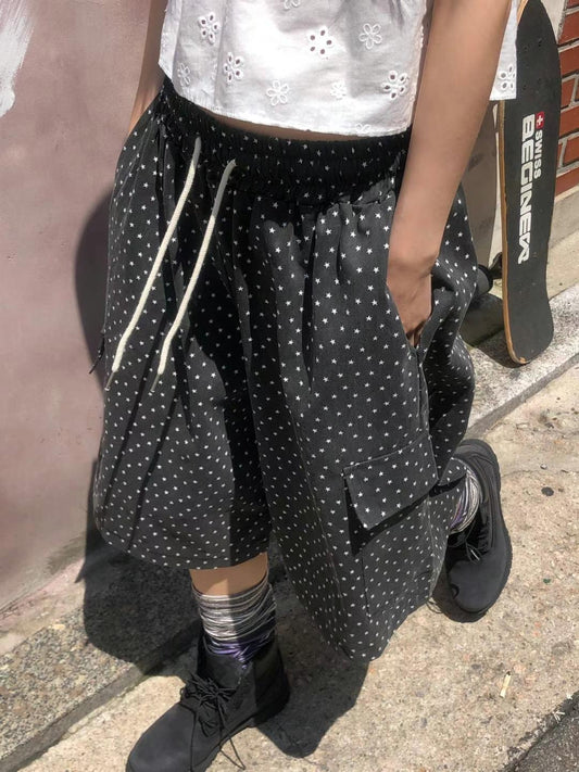 星星印花中褲 Star Print Cropped Trousers