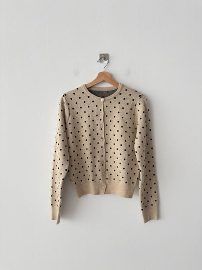 波點針織冷衫 Polka Dot Knit Cardigan