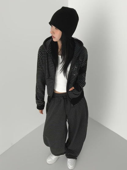 條紋印花衛褲 Striped Print Sweatpants