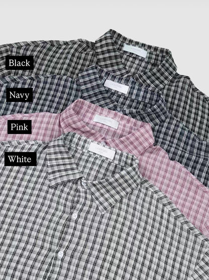 【Unisex】百搭格仔襯衫 Checkered Shirt