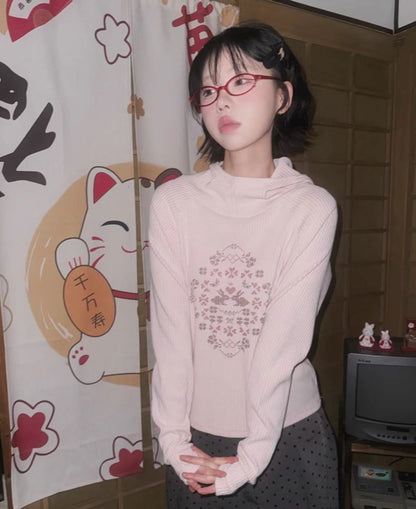 兔仔連帽長袖上衣 Bunny Hooded Long-Sleeved Top