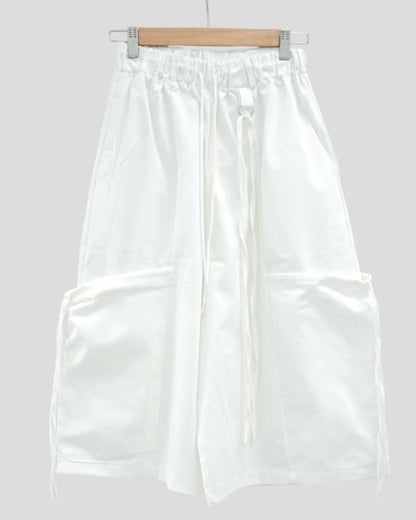 蝴蝶結綁帶中褲 Bow Tie Cropped Trousers