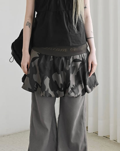 刺繡字母花苞裙Embroidered Letter Pumpkin Skirt