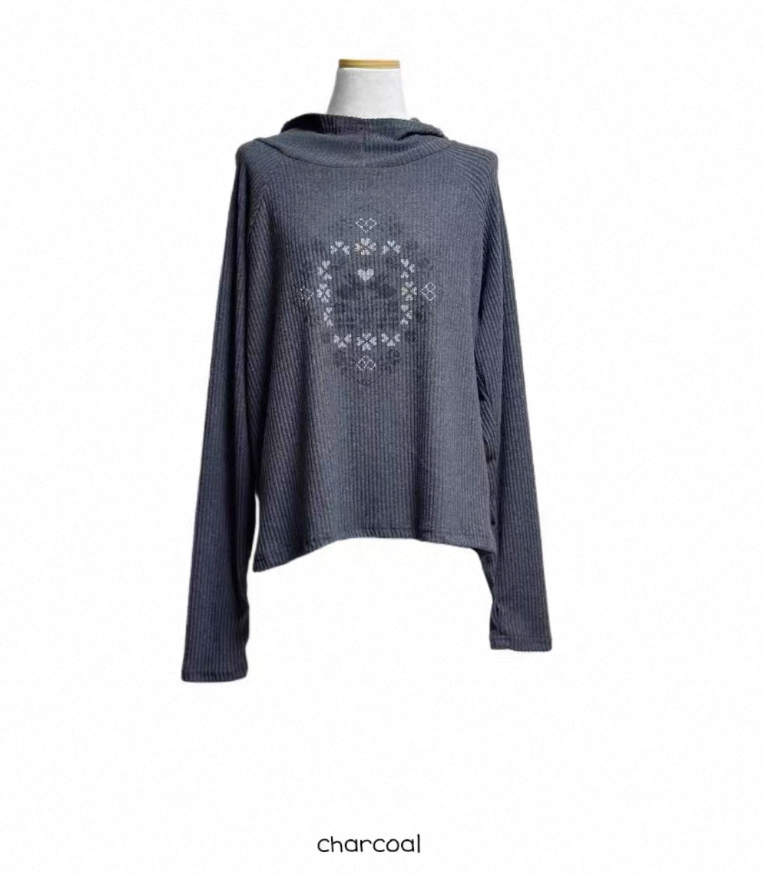 兔仔連帽長袖上衣 Bunny Hooded Long-Sleeved Top