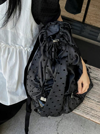 波點蝴蝶結背囊 Polka Dot Bow Backpack