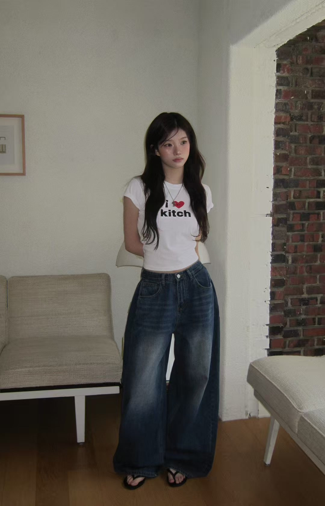 I LOVE KITCH 印花短版短袖 I LOVE KITCH Printed Short-Sleeves