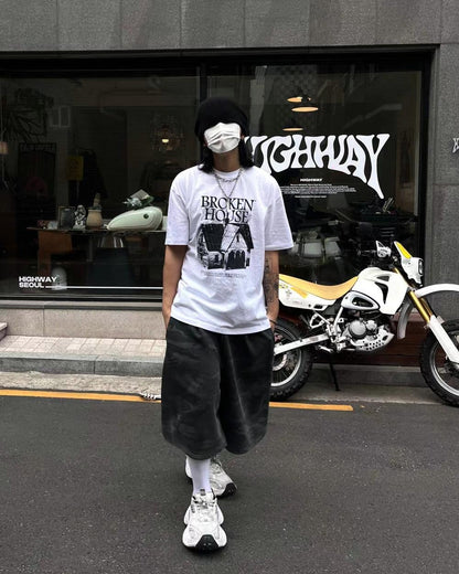 【Unisex】Broken House 短袖T-Shirt Broken House Short Sleeve T-Shirt