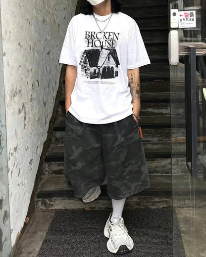 【Unisex】Broken House 短袖T-Shirt Broken House Short Sleeve T-Shirt