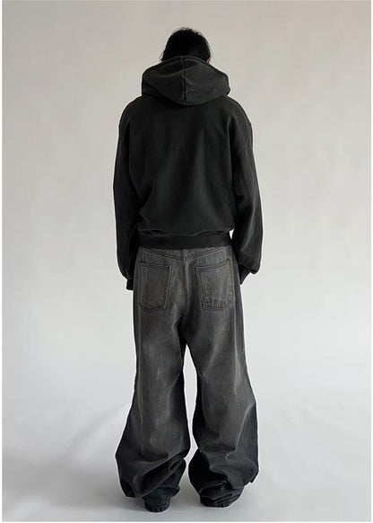 【Unisex】皺摺堆堆牛仔褲 Wrinkled Beggy Jeans